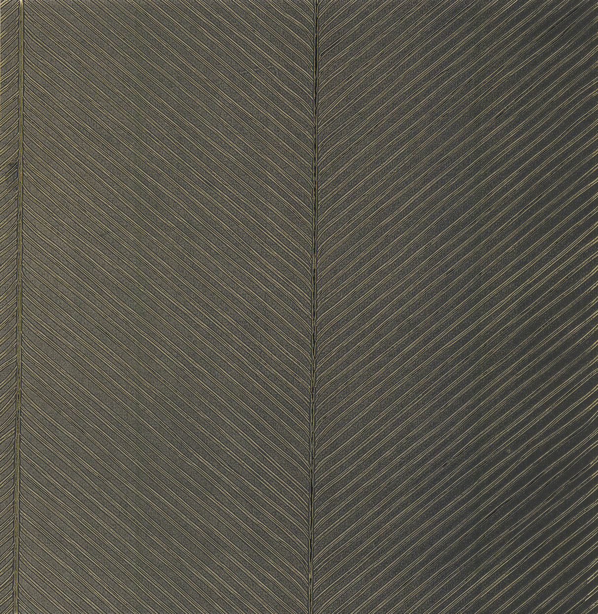 York TC2696 Palm Chevron Black & Gold Wallpaper