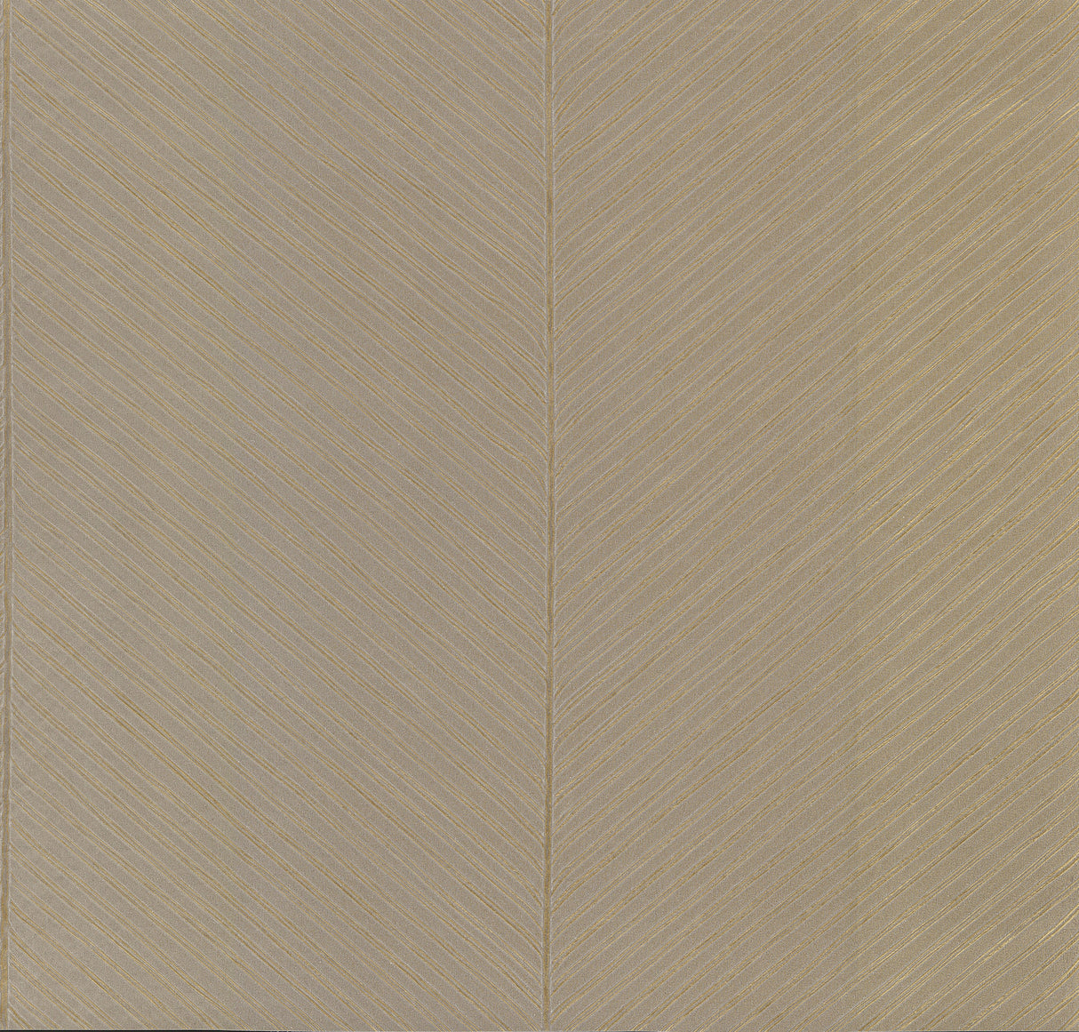 York TC2699 Palm Chevron Taupe & Gold Wallpaper