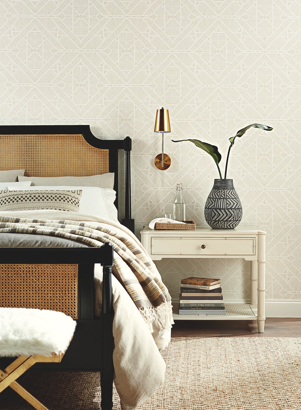 York TC2702 Diamond Macrame Beige Wallpaper