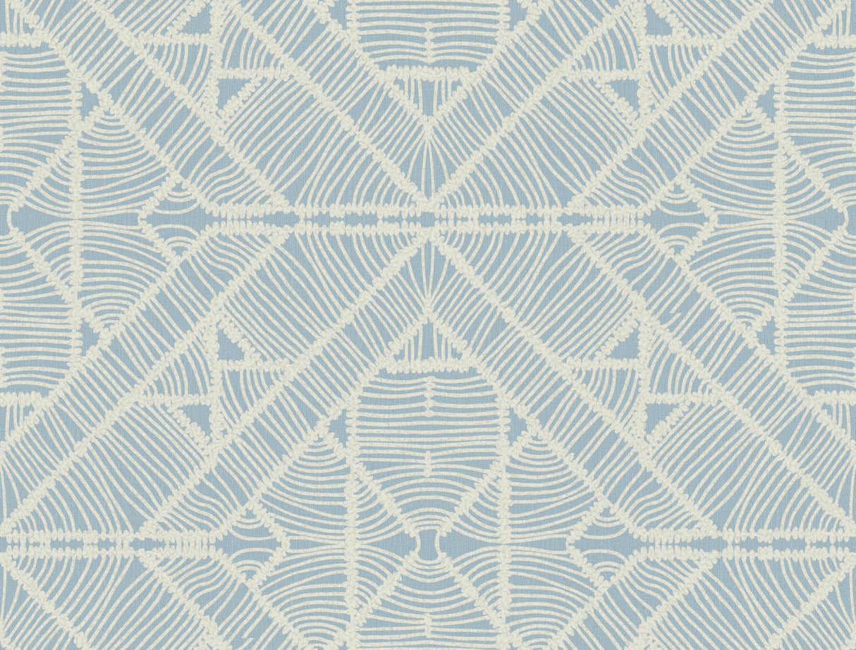 York TC2704 Diamond Macrame Blue Wallpaper
