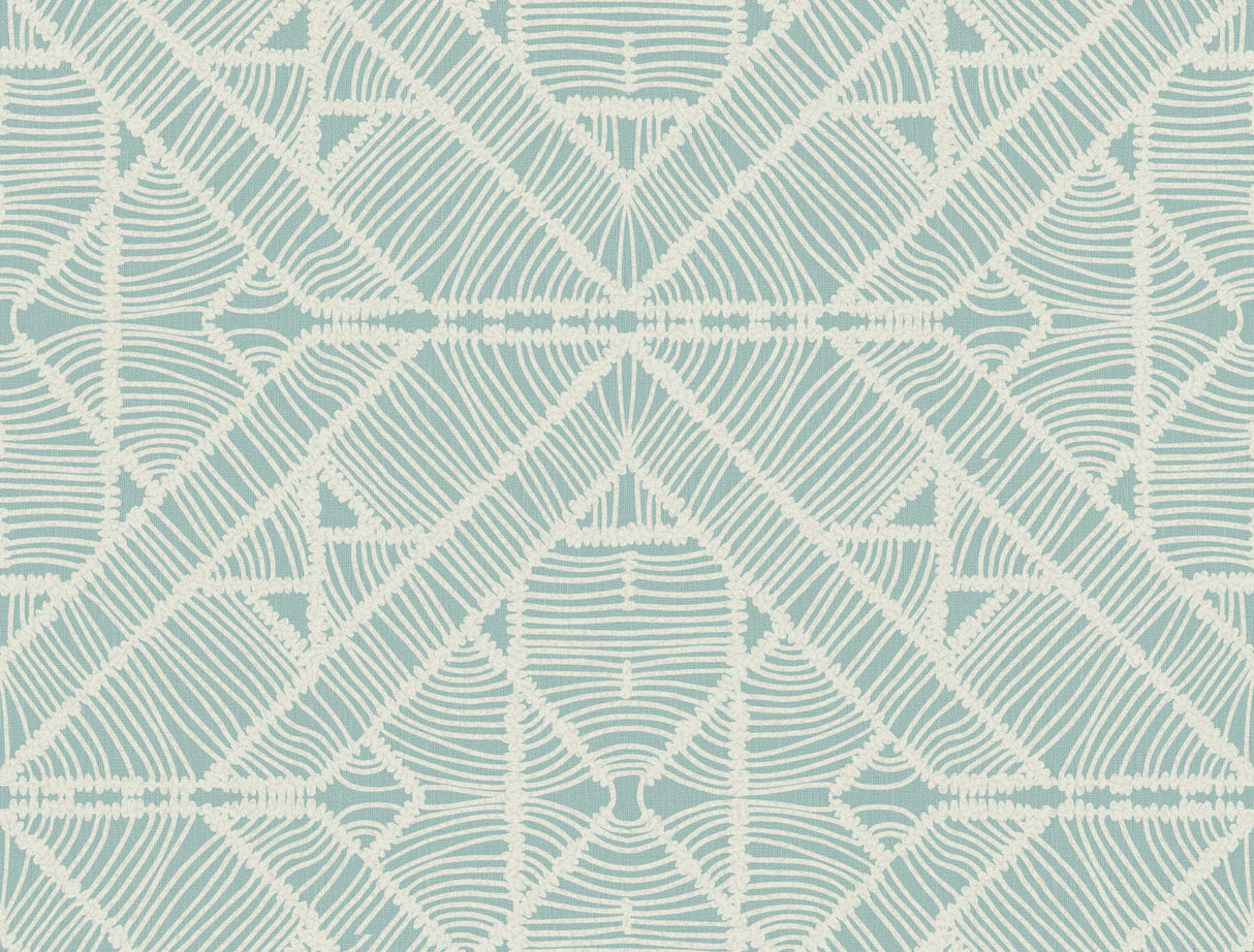 York TC2705 Diamond Macrame Aqua Wallpaper
