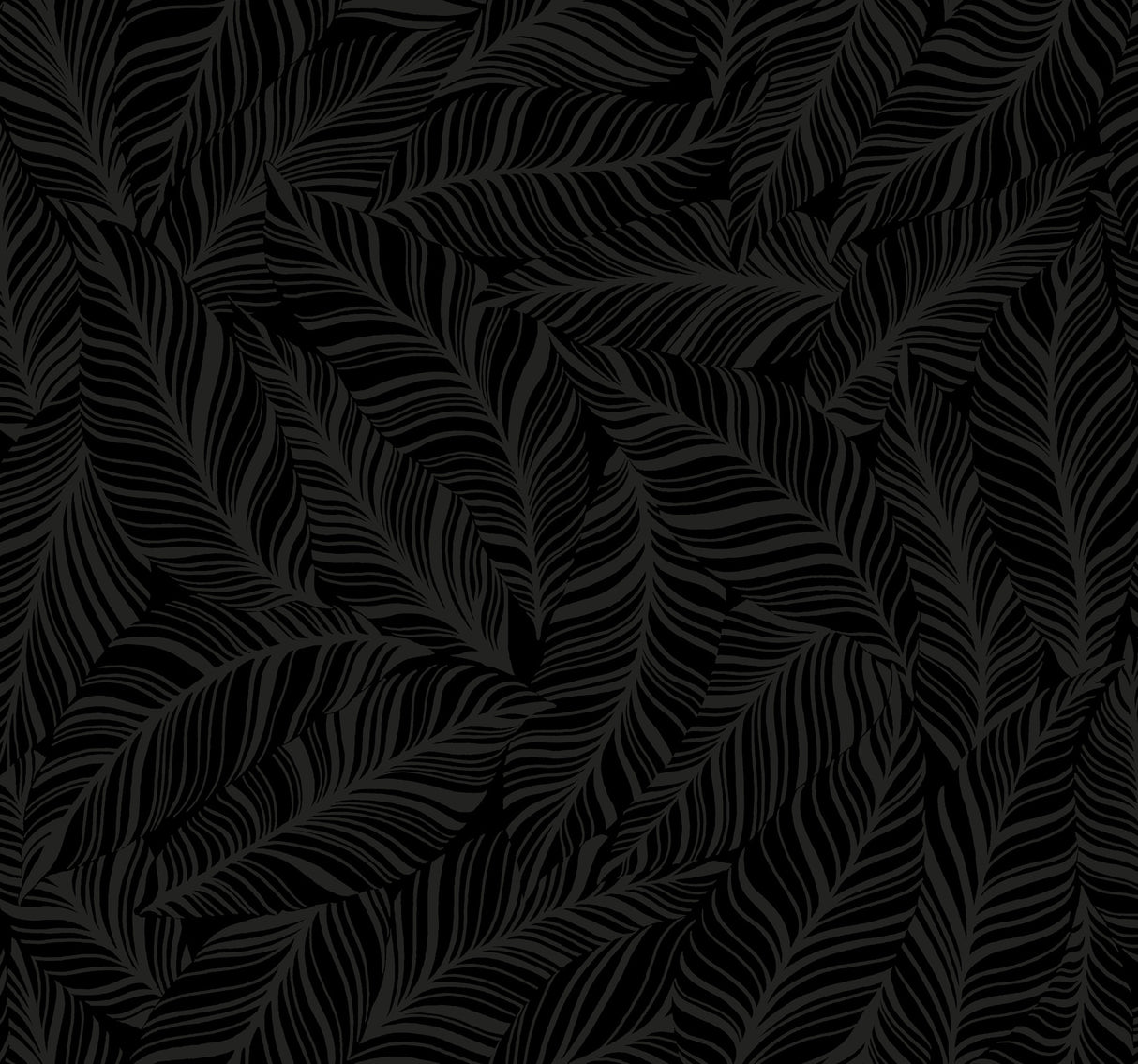 York TC2712 Rainforest Canopy Black Wallpaper