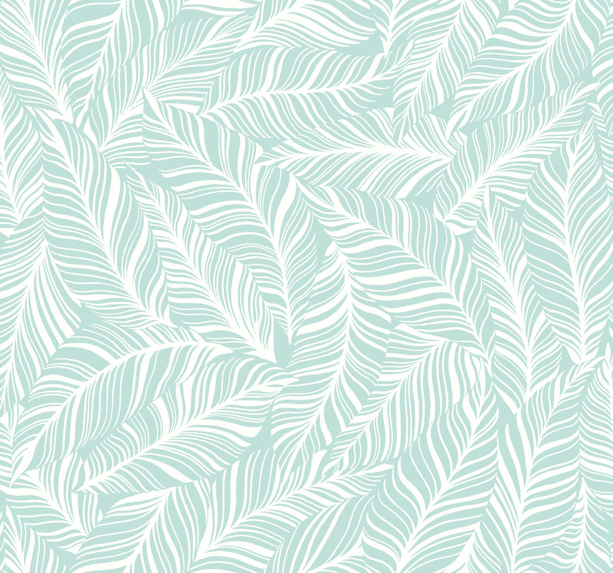 York TC2716 Rainforest Canopy Aqua Wallpaper