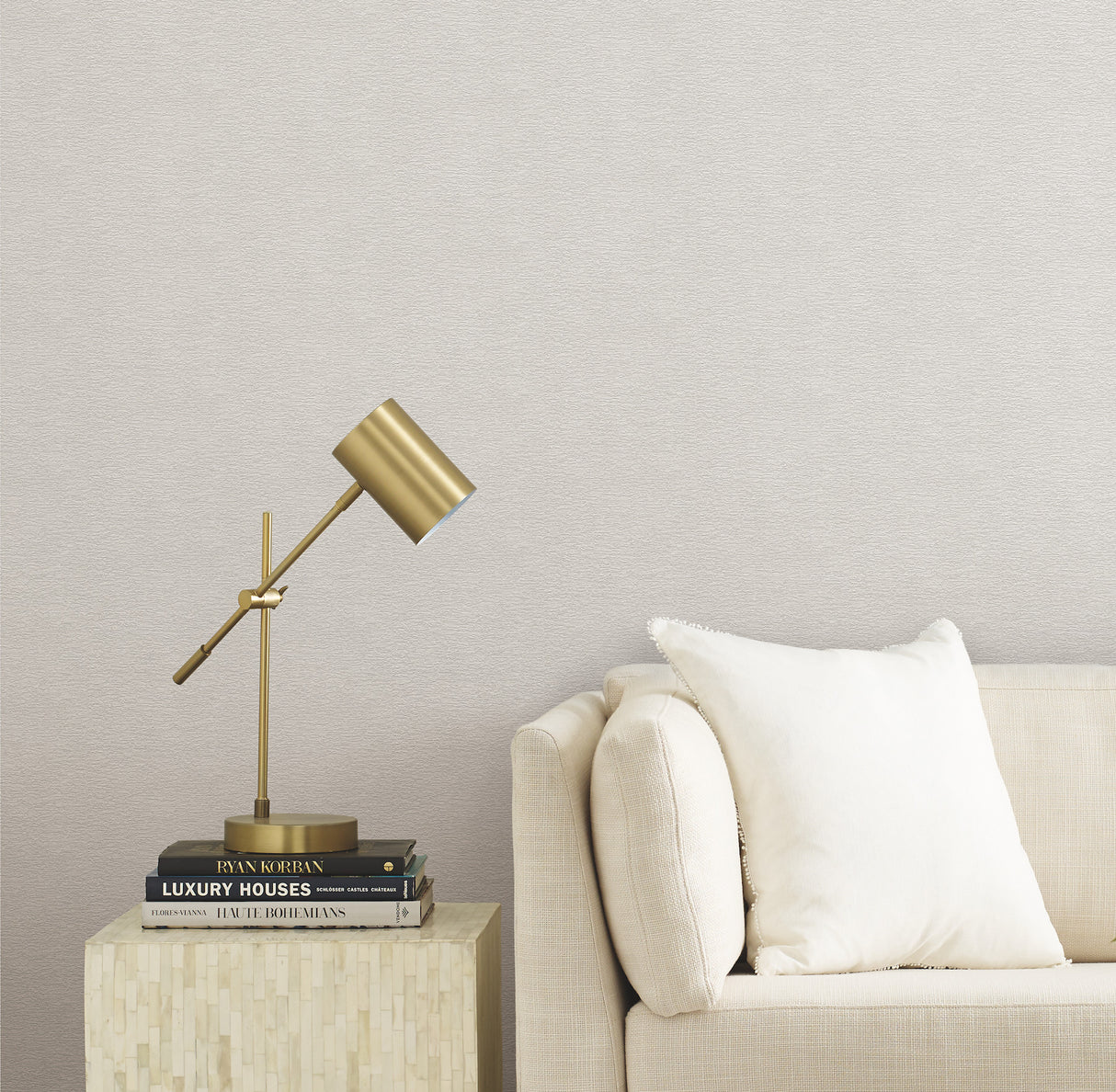 York TD1022N Texture & Trowel White Wallpaper