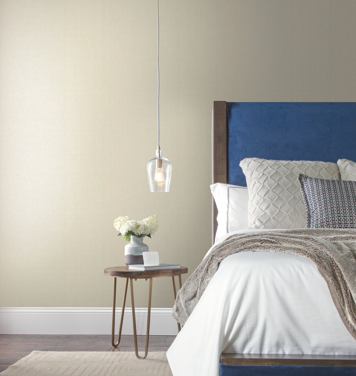 York TD1054N Hessian Weave Beige Wallpaper