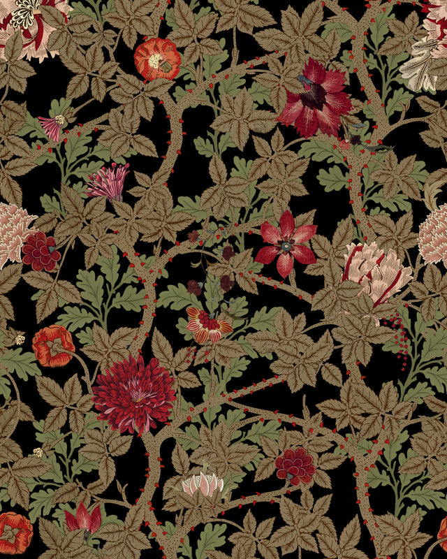 MindtheGap THE FLOWERING Dark - Wallpaper Collection 2024 - The Wetlands