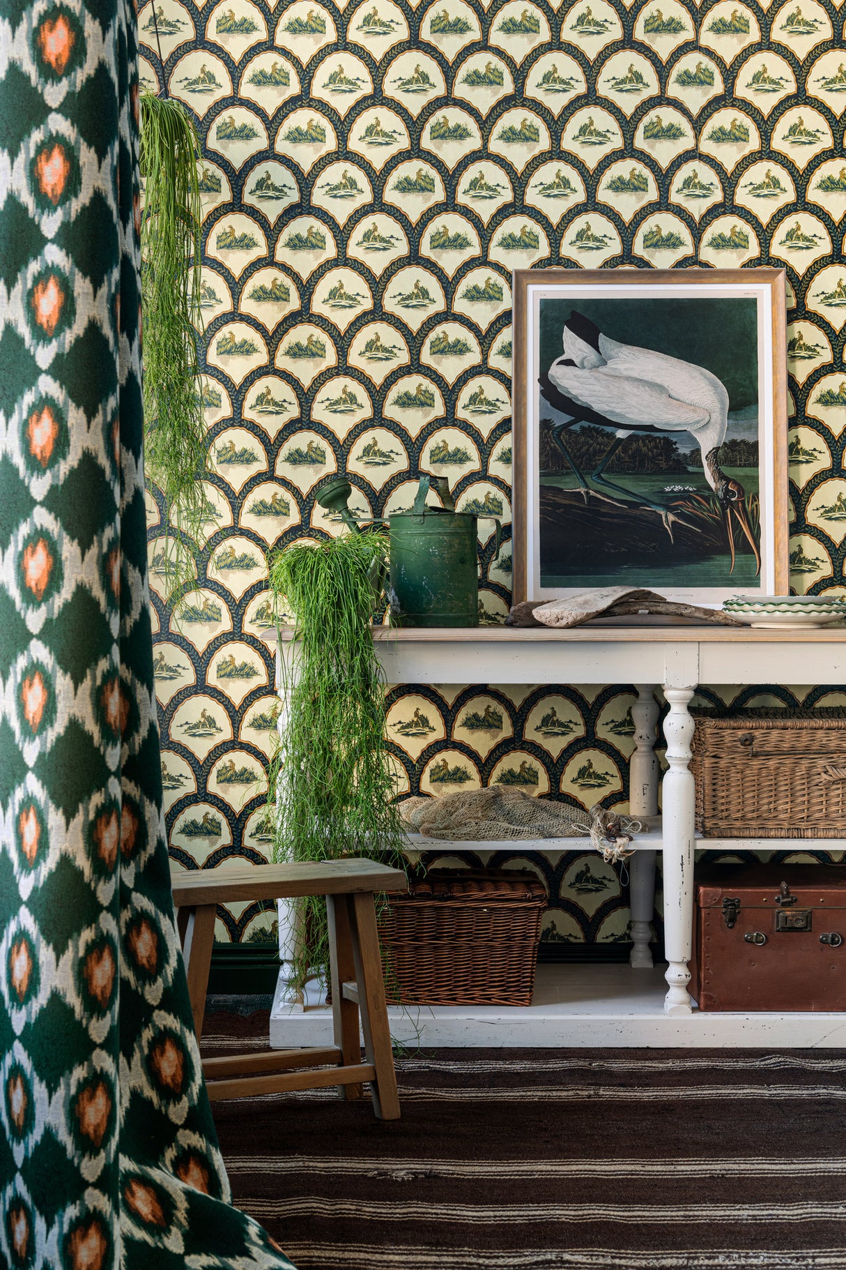 MindtheGap THE HUNTER Pale Green - Wallpaper Collection 2024 - The Wetlands
