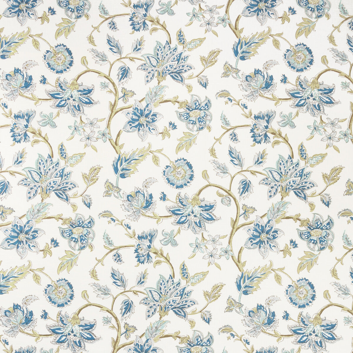 KRAVET BASICS TIRU VINE.516.0 TIRU VINE SEASPRAY Fabric - Eade's Wallpaper