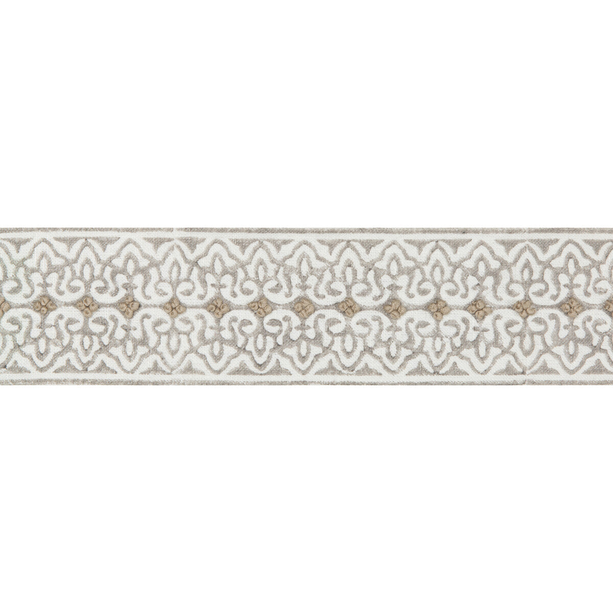 LEE JOFA TL10154.11.0 PAIGE TAPE PEBBLE TRIM - Eade's Wallpaper