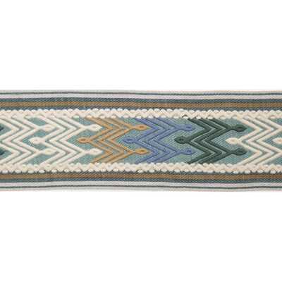 LEE JOFA TL10164.536.0 TANA TAPE LAGOON/TEAL TRIM - Eade's Wallpaper