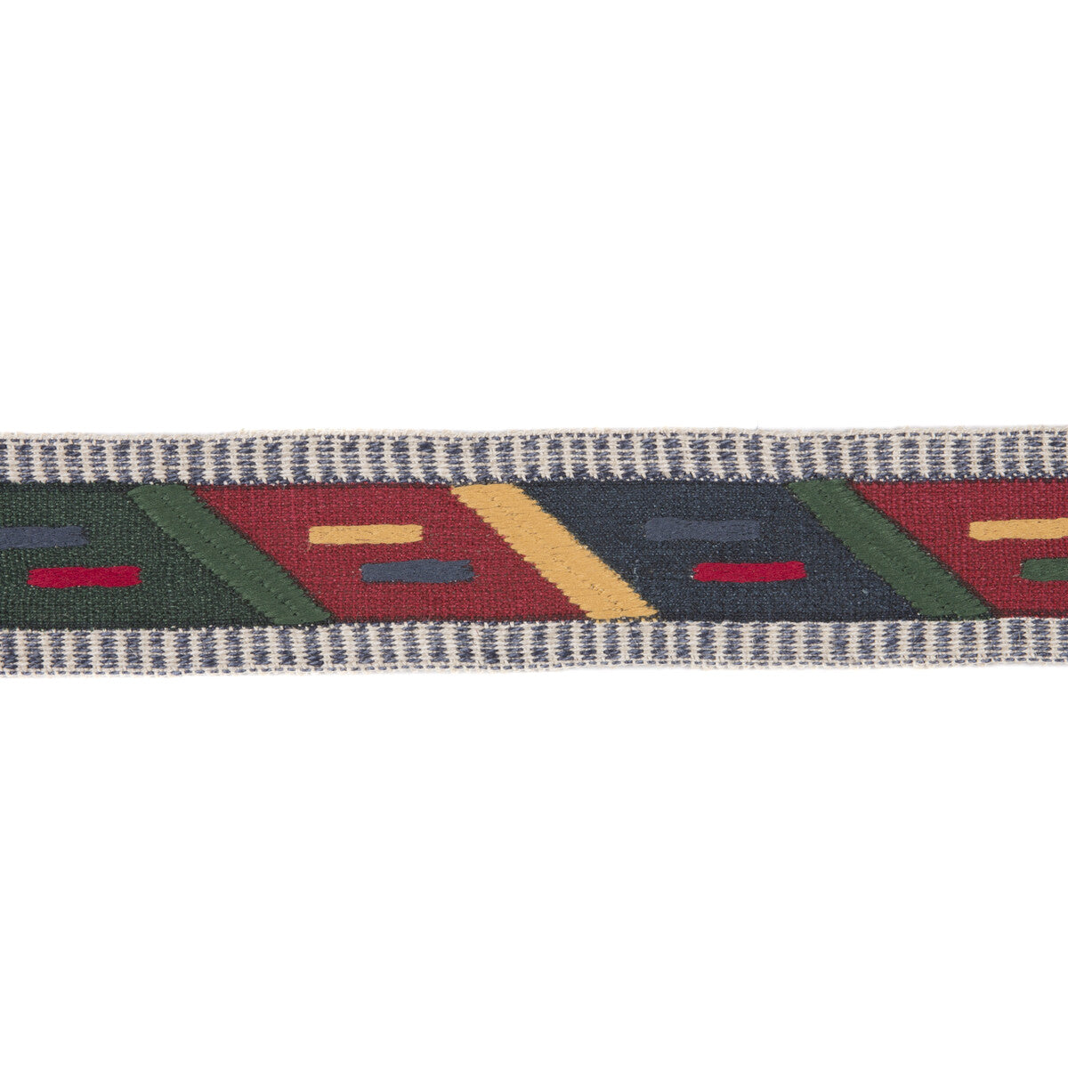 LEE JOFA TL10167.945.0 ABBE TAPE MULTI/BLUE TRIM - Eade's Wallpaper