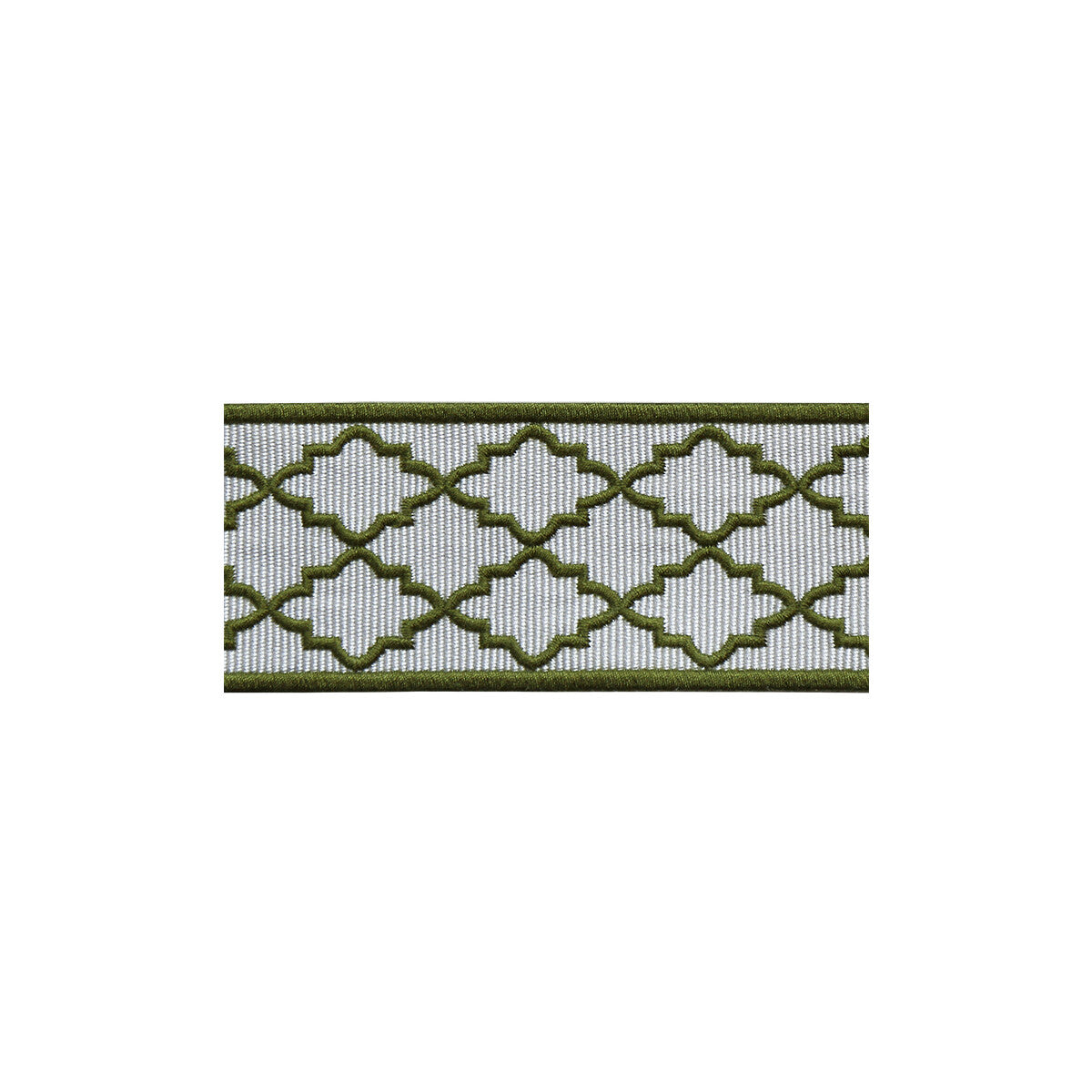 LEE JOFA TL10186.316.0 MOROCCAN EMB BORDER GREEN TRIM - Eade's Wallpaper