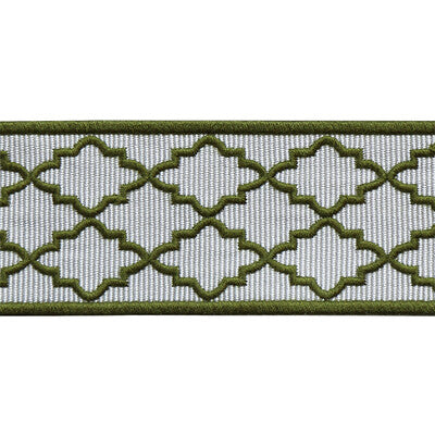 LEE JOFA TL10186.316.0 MOROCCAN EMB BORDER GREEN TRIM - Eade's Wallpaper