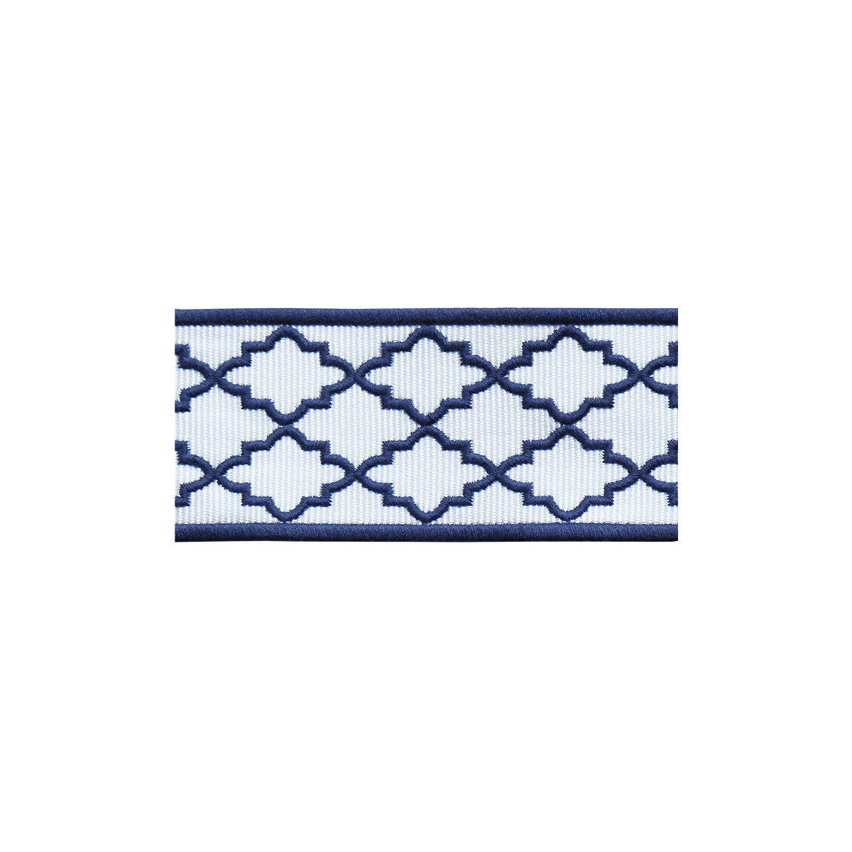 LEE JOFA TL10186.501.0 MOROCCAN EMB BORDER NAVY TRIM - Eade's Wallpaper