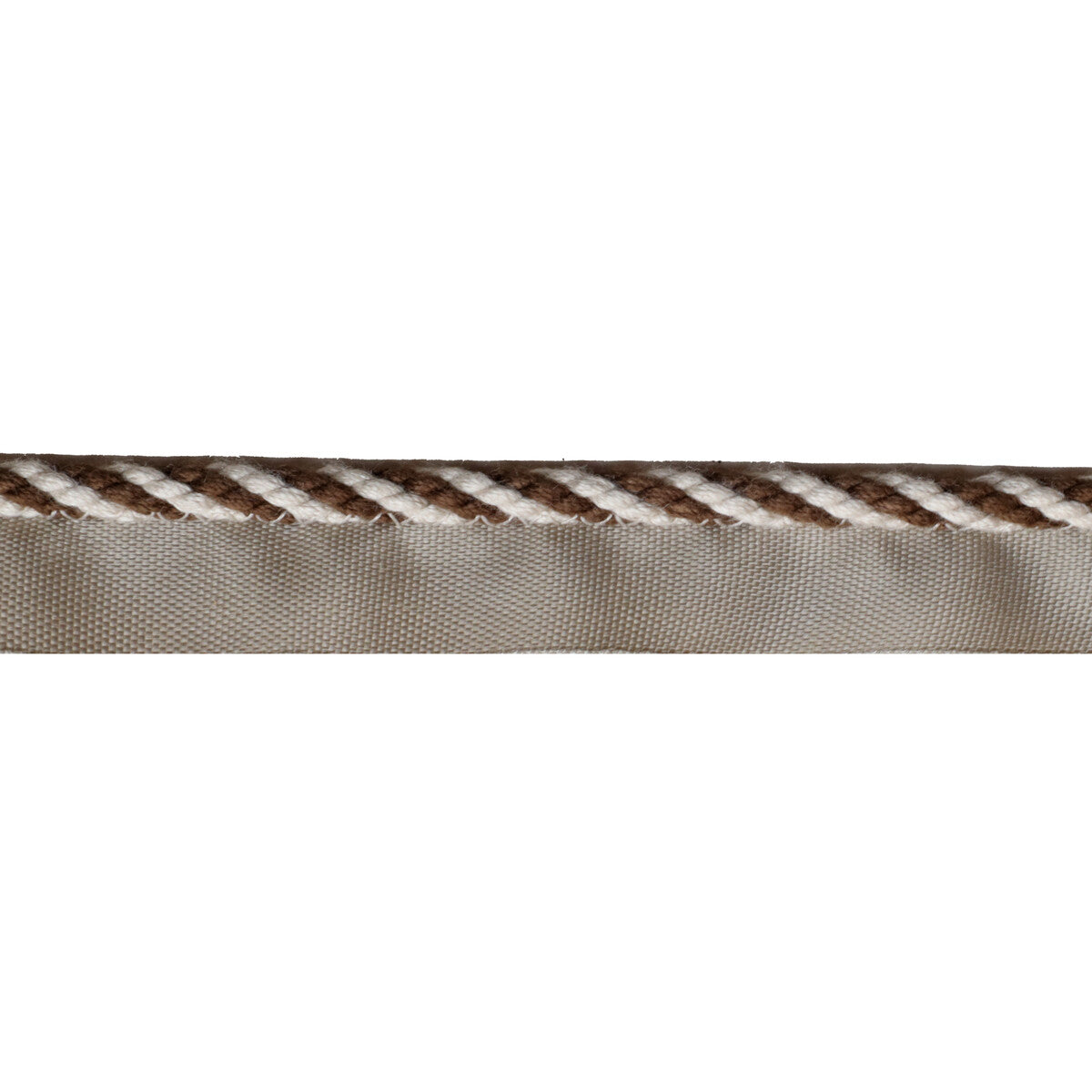 LEE JOFA TL10188.166.0 STRPD CABLE CORD FLAX & BRONZE TRIM - Eade's Wallpaper