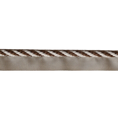 LEE JOFA TL10188.166.0 STRPD CABLE CORD FLAX & BRONZE TRIM - Eade's Wallpaper