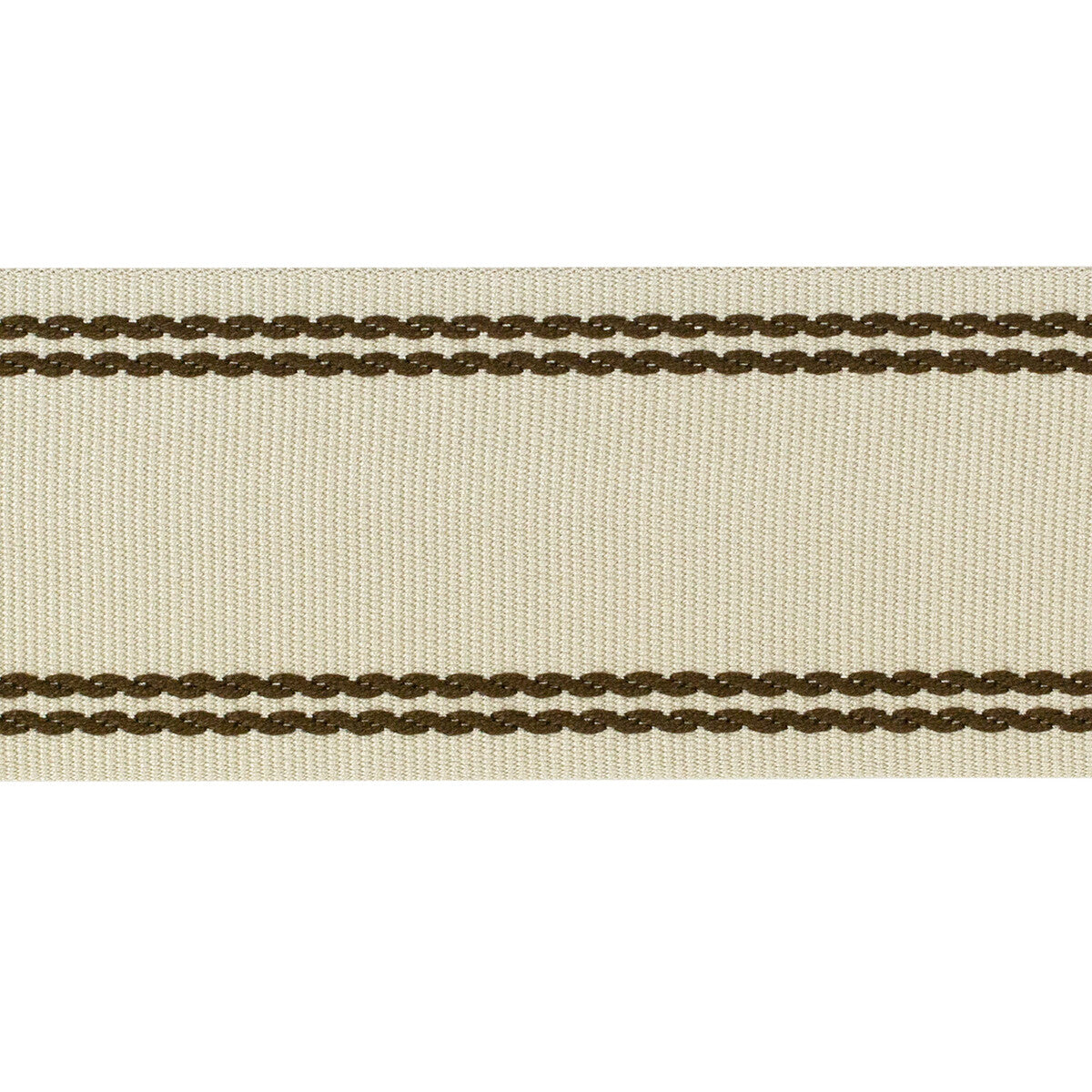 LEE JOFA TL10189.166.0 BRAID W/TRAMLINES FLAX & BRONZ TRIM - Eade's Wallpaper