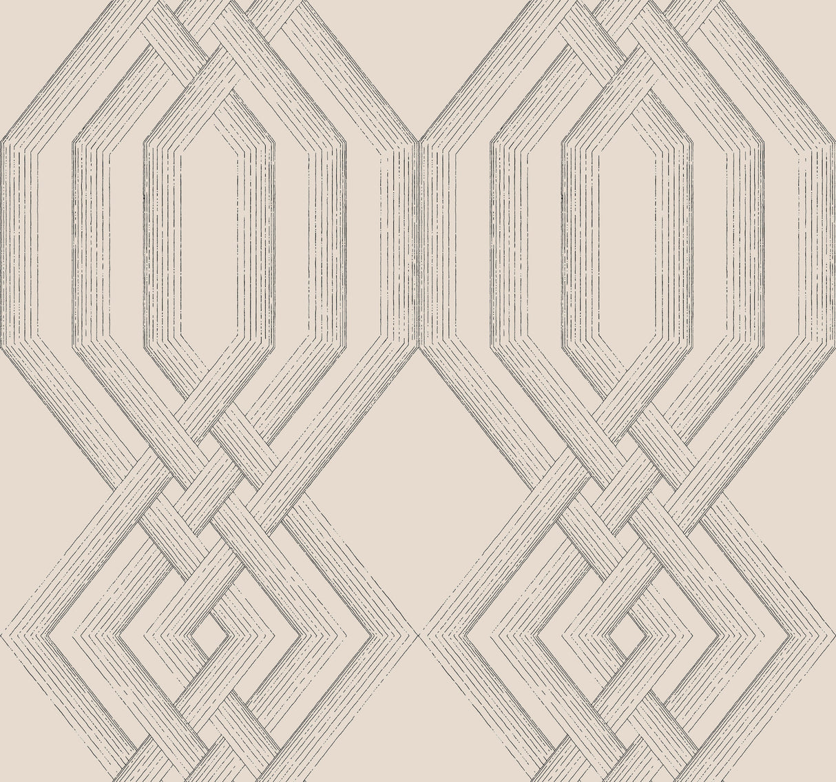 York TL1911 Etched Lattice Grey Wallpaper