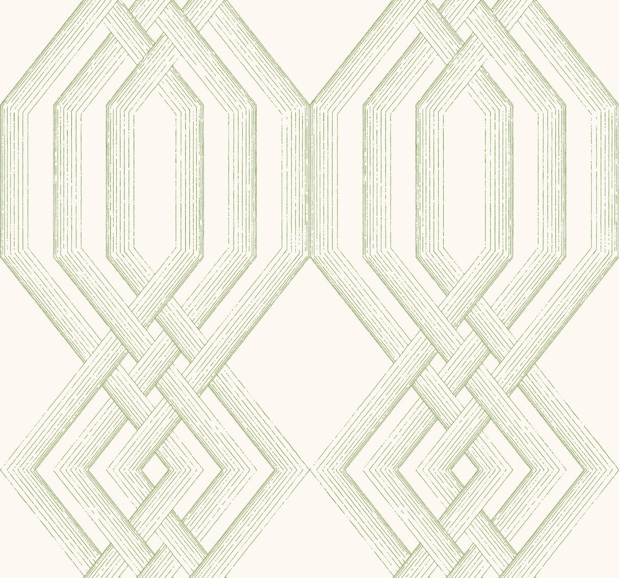 York TL1913 Etched Lattice Green Wallpaper