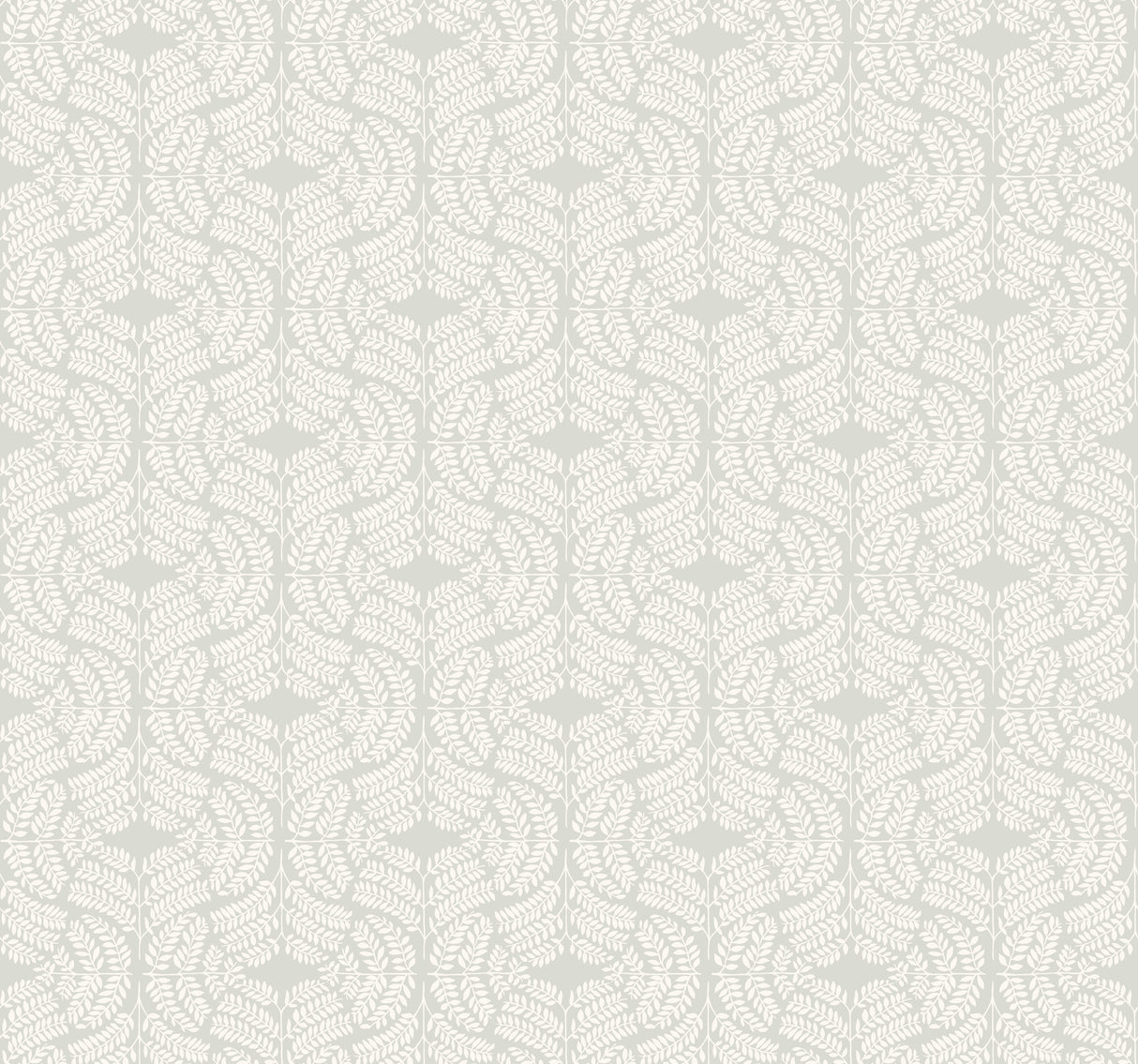 York TL1945 Fern Tile Light Grey Wallpaper