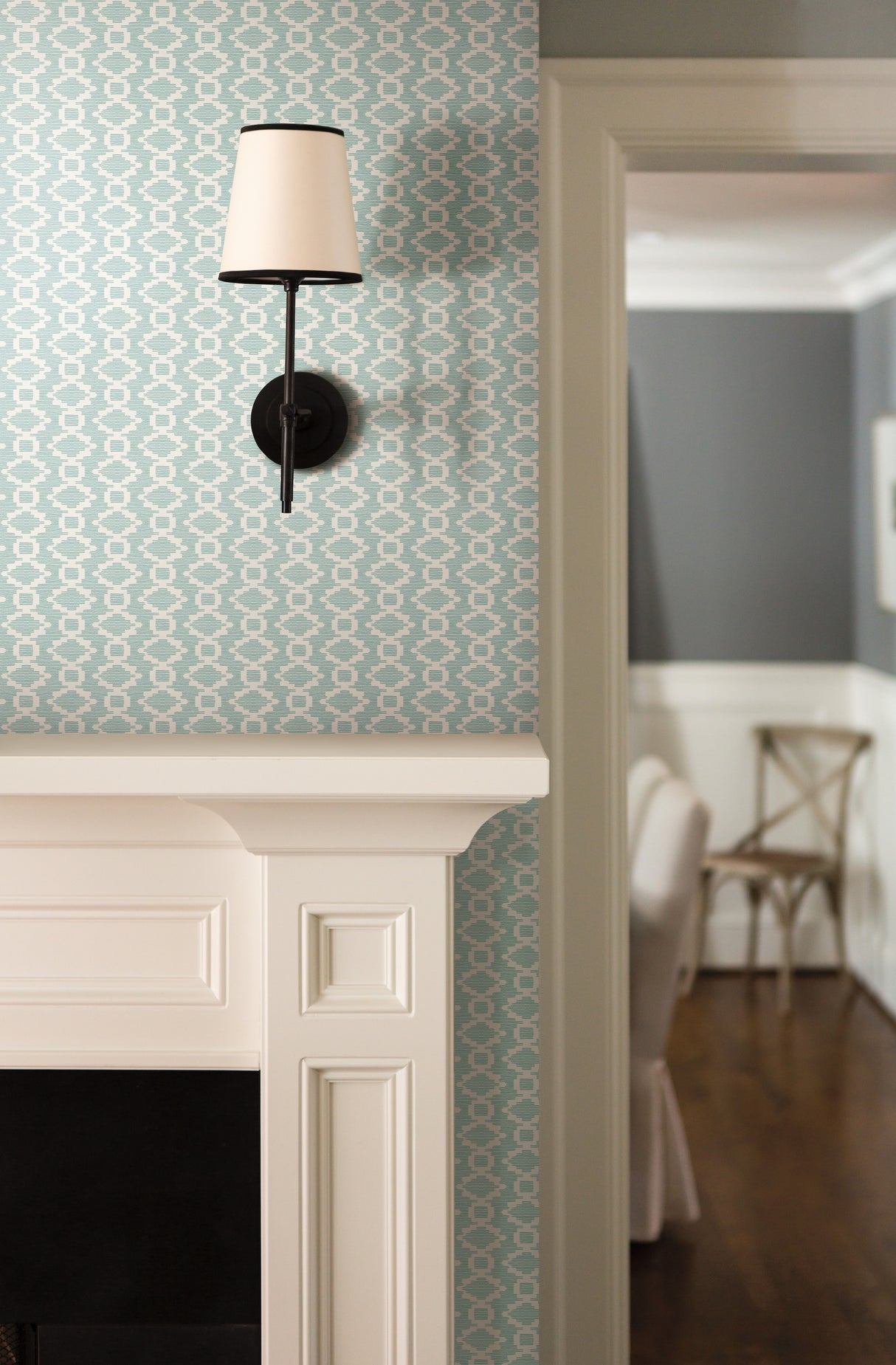 York TL1982 Canyon Weave Green Wallpaper