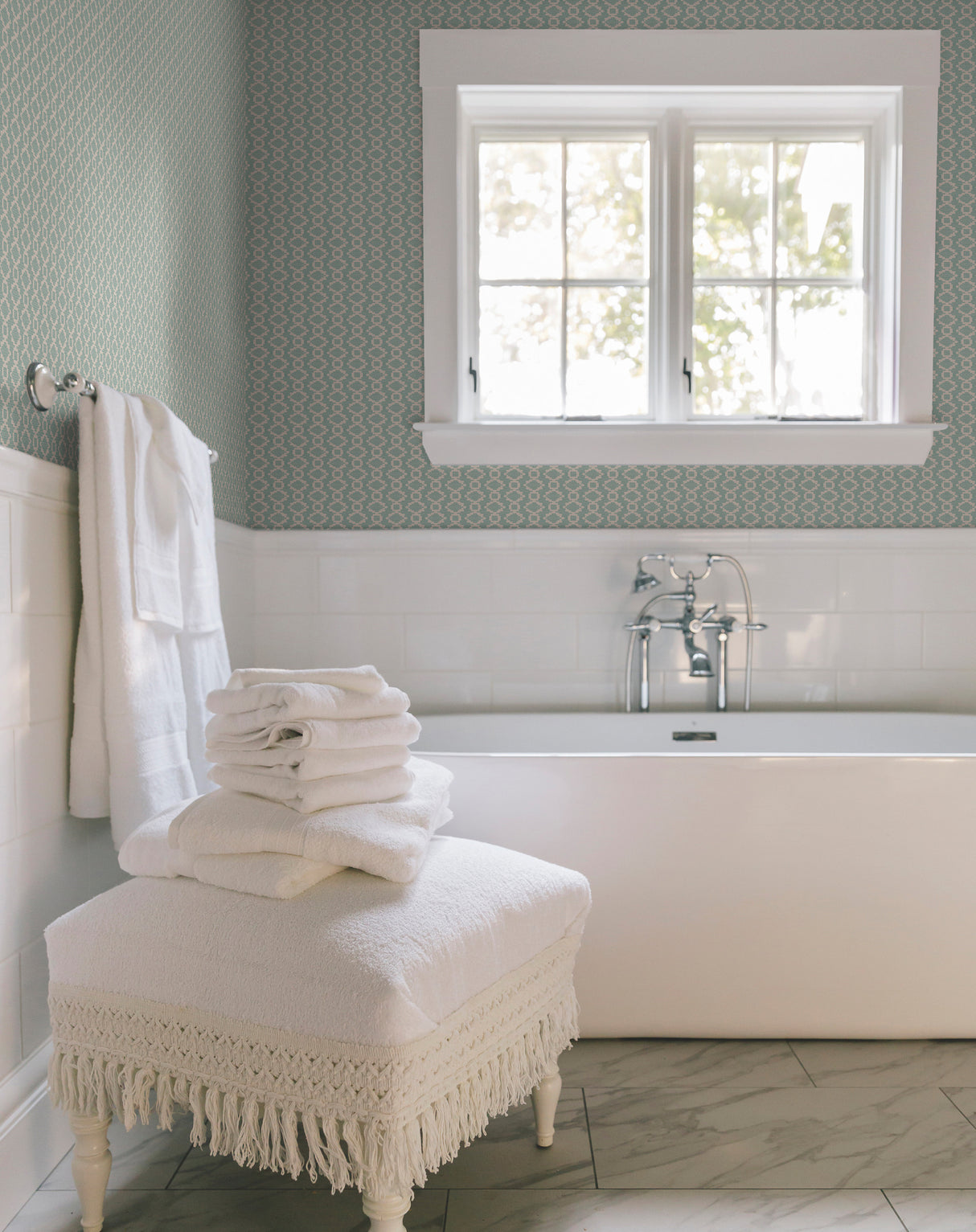 York TL1982 Canyon Weave Green Wallpaper