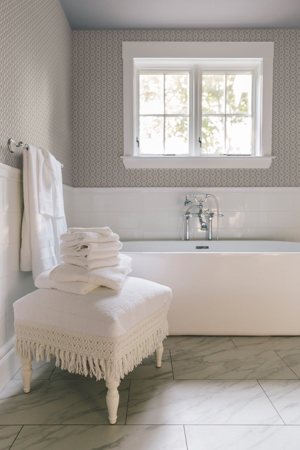 York TL1983 Canyon Weave Grey Wallpaper