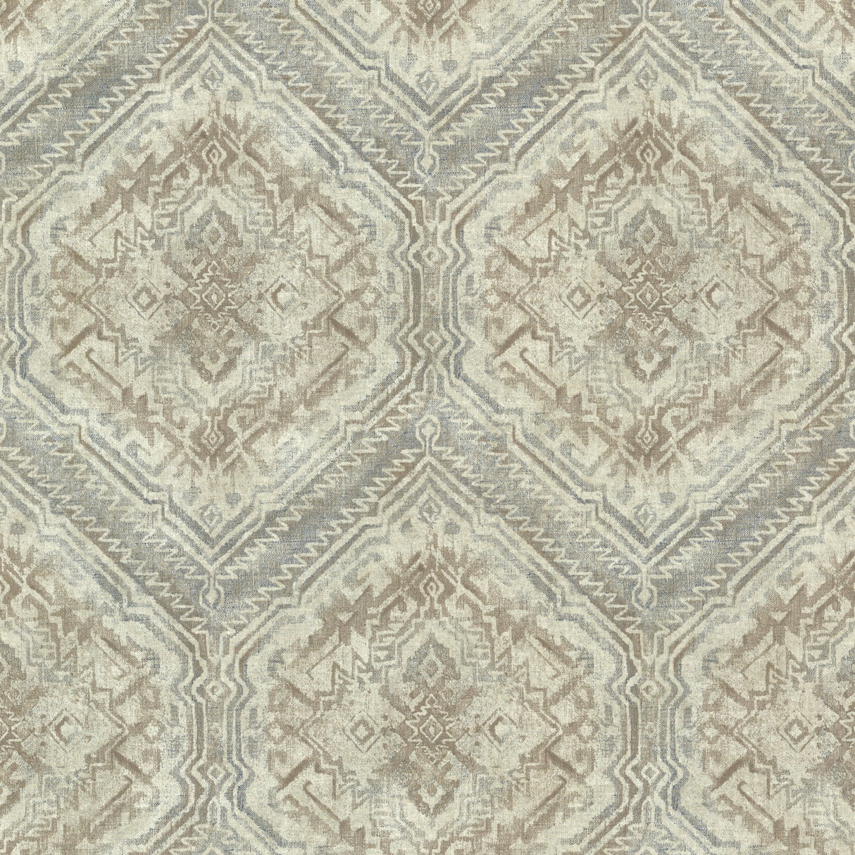 Chesapeake TLL01362 Hocking Hills Blue Navajo Medallion Wallpaper