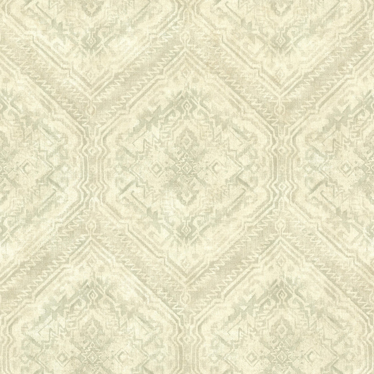 Chesapeake TLL01363 Hocking Hills Green Navajo Medallion Wallpaper
