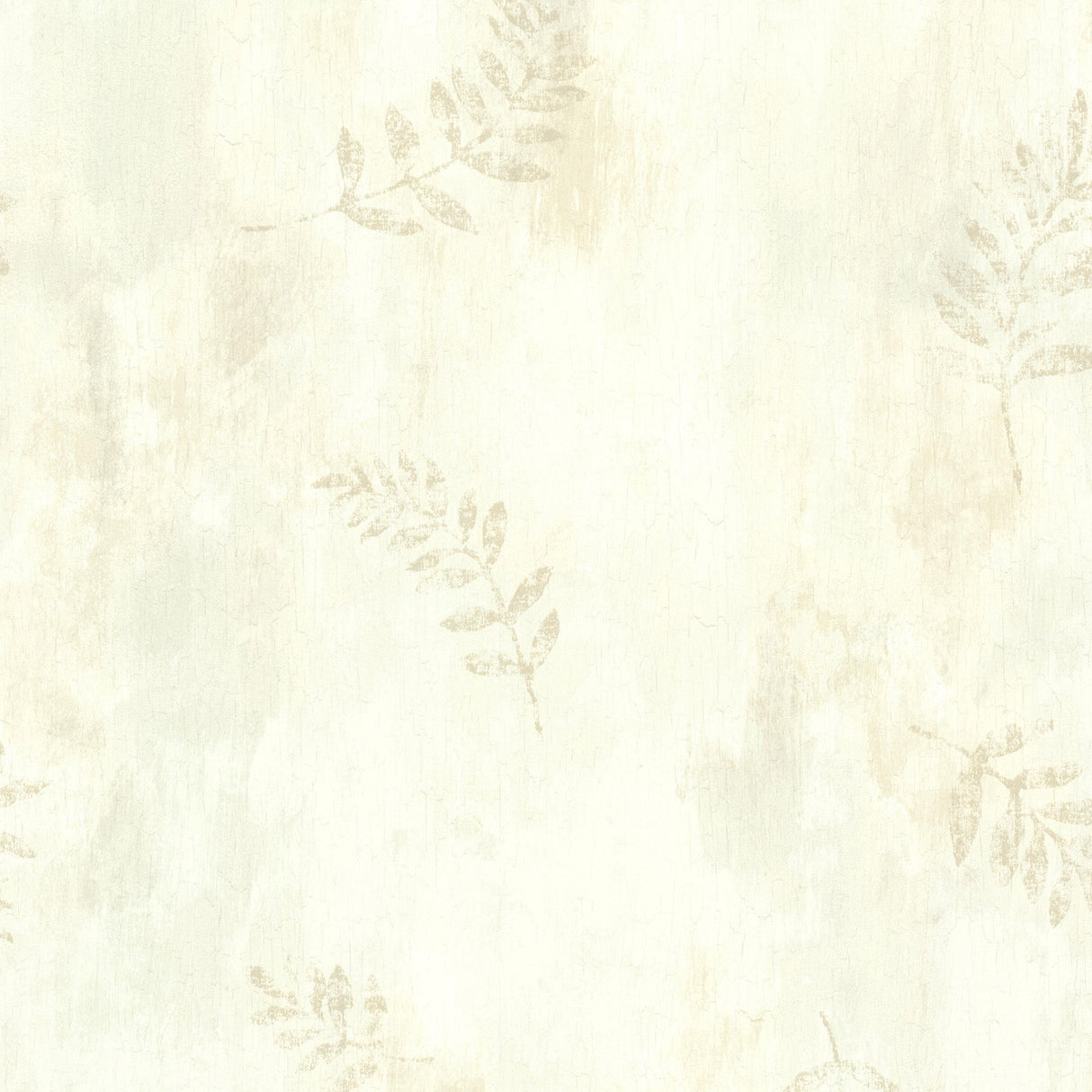 Chesapeake TLL01402 Fern Cottage Cream Leaf Toss Wallpaper