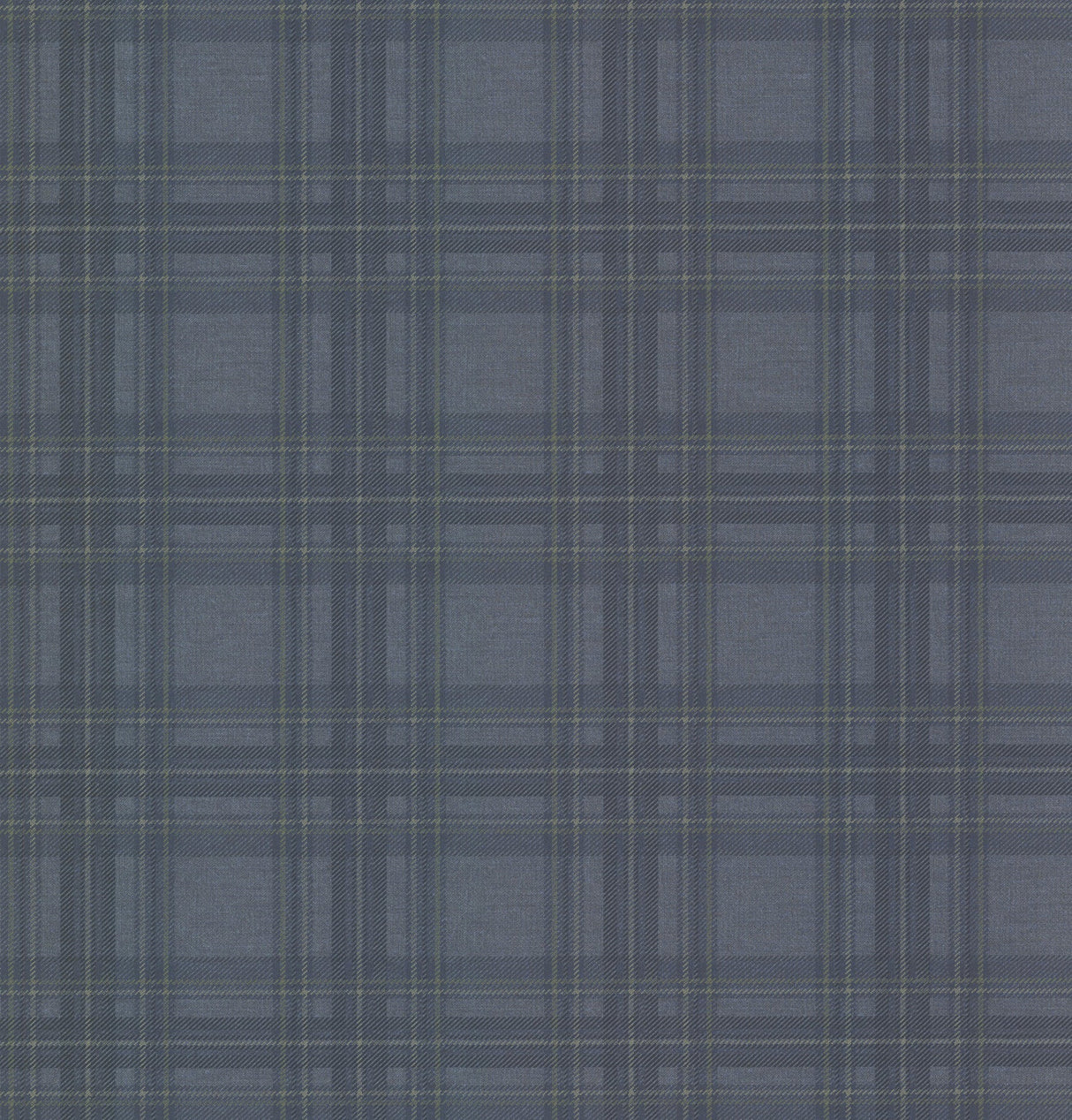 Chesapeake TLL01411 Fox Hollow Navy Plaid Wallpaper