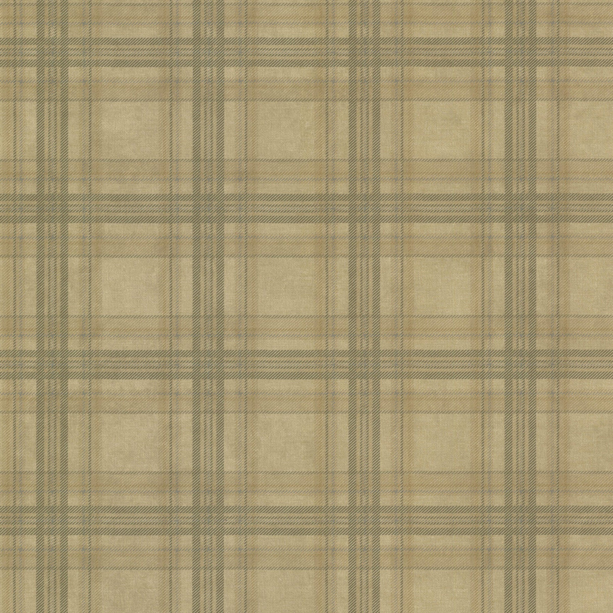 Chesapeake TLL01413 Fox Hollow Olive Plaid Wallpaper