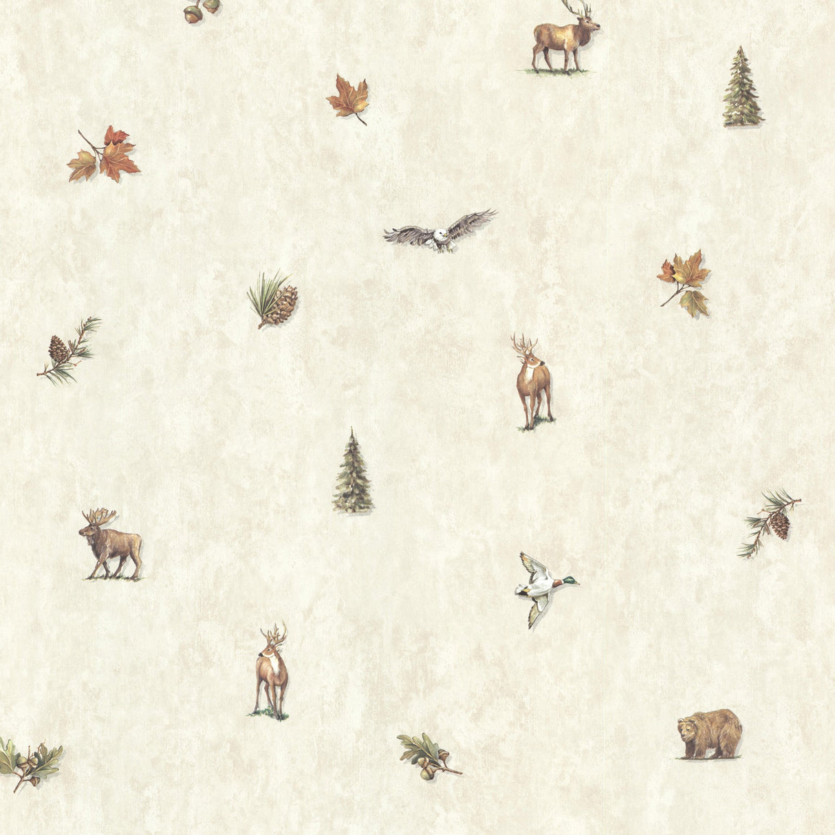 Chesapeake TLL01453 Hiram Fog Animal Toss Wallpaper