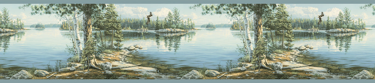 Chesapeake TLL01512B Caddo Sky Echo Lake Border