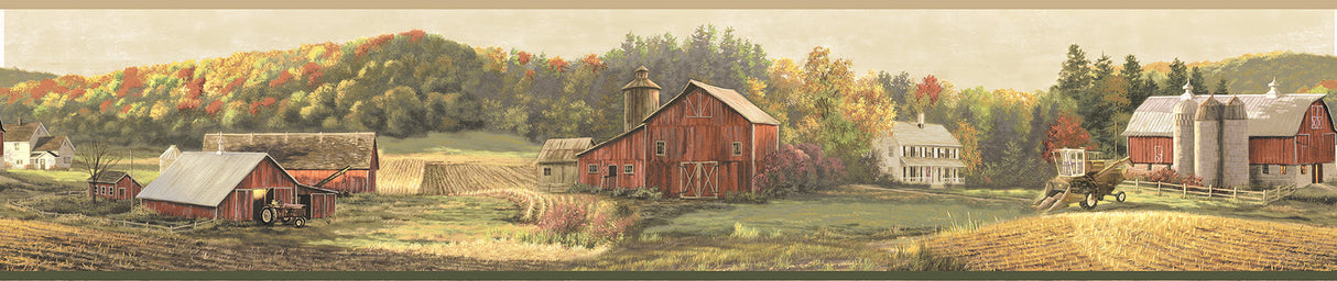 Chesapeake TLL01521B Winder Beige Luther'S Farm Border