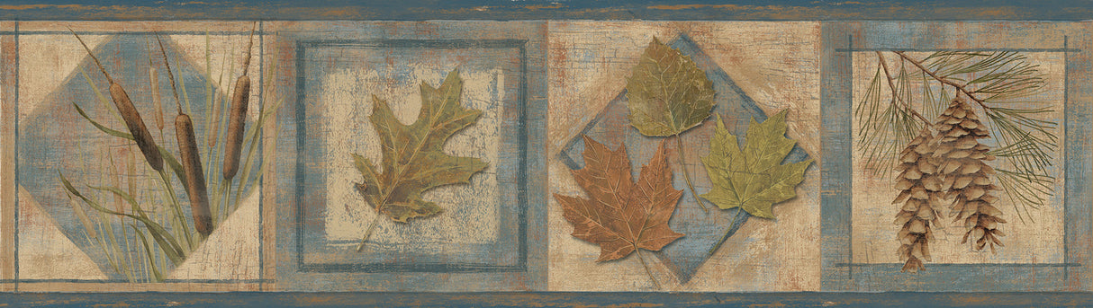 Chesapeake TLL01582B Seminole Navy Greenleaf Border