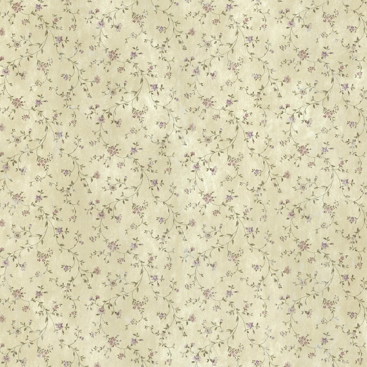 Chesapeake TLL44007 Cooley Lavender Calico Floral Wallpaper