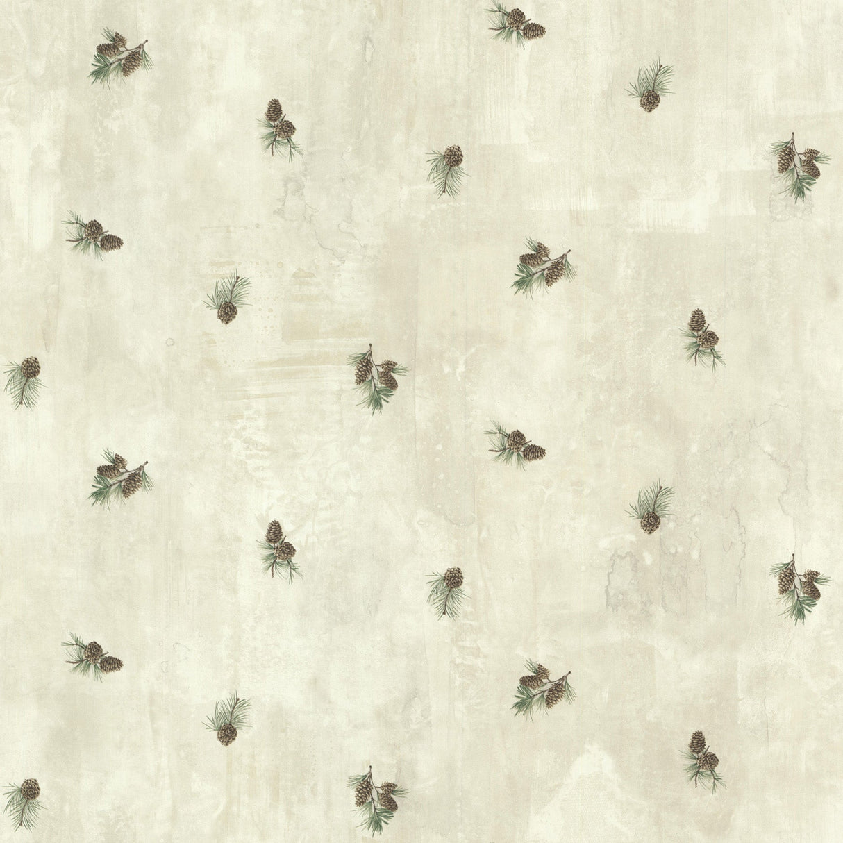 Chesapeake TLL49468 Brantley Grey Pinecone Toss Wallpaper