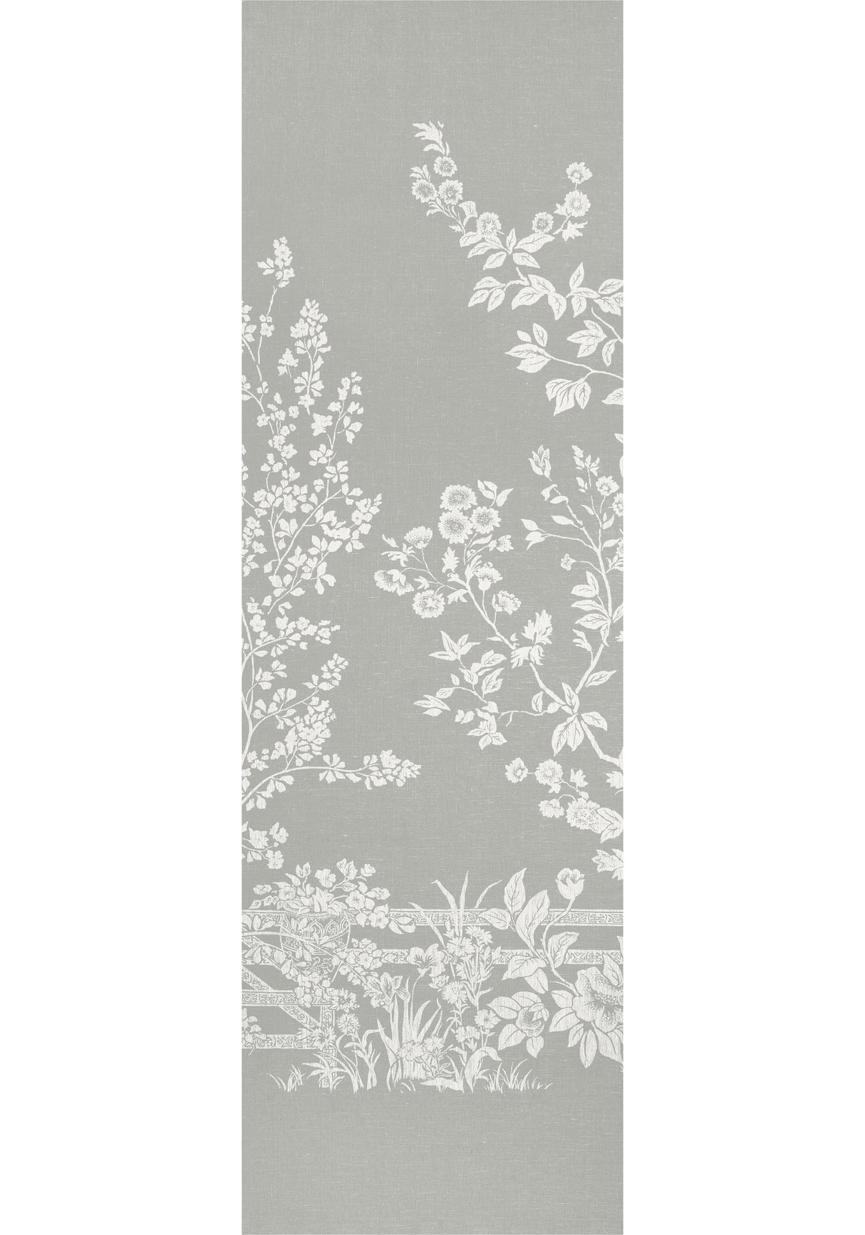 Thibaut TM10857 VILLA GARDEN MURAL - SET Charcoal Wallpaper