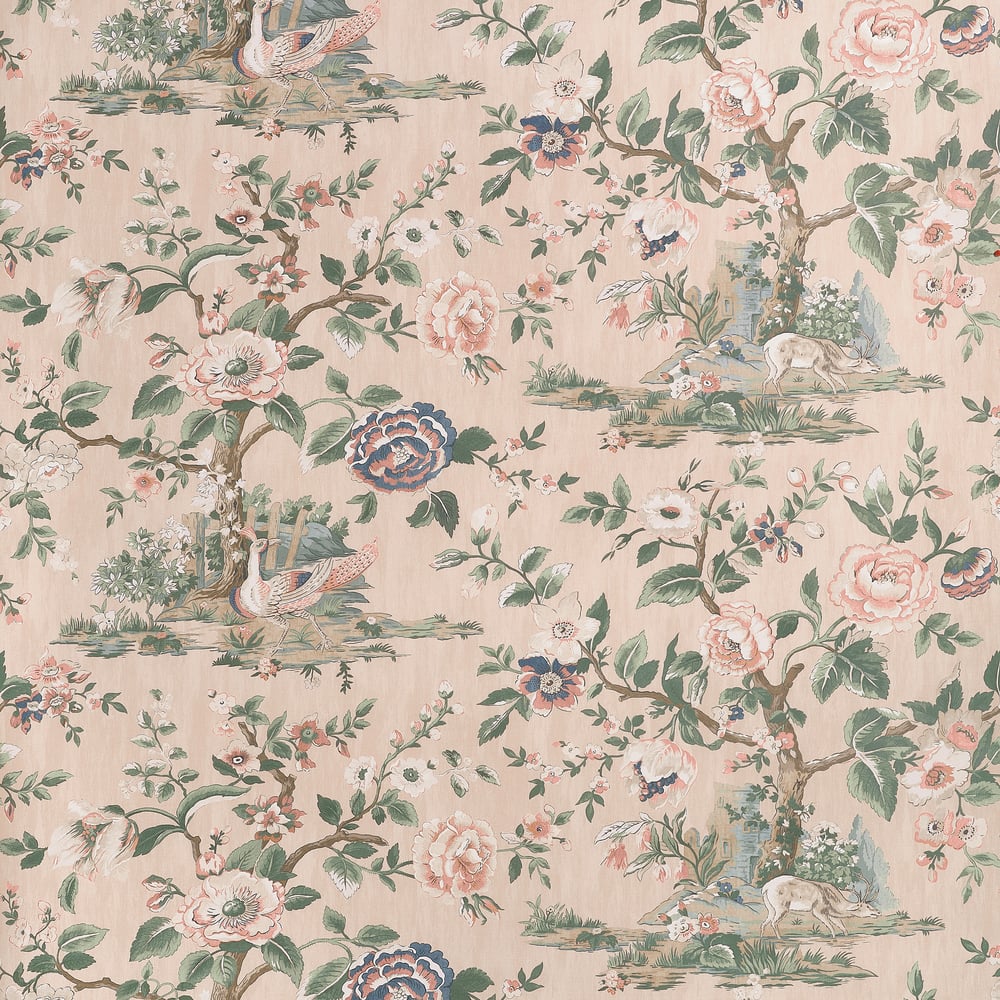 Thibaut FOREST LODGE TWW10539 in Apricot Wallpaper - BOXWOOD
