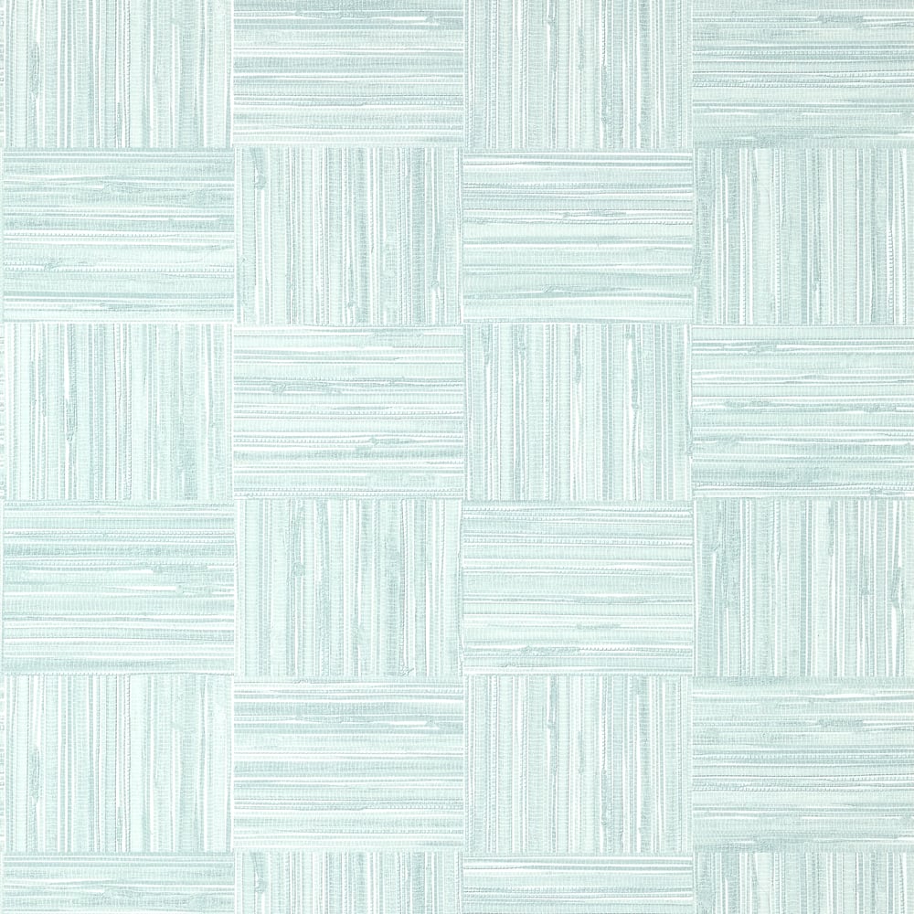 Thibaut TWW14591 BAYSHORE BASKET Robin's Egg Wallpaper