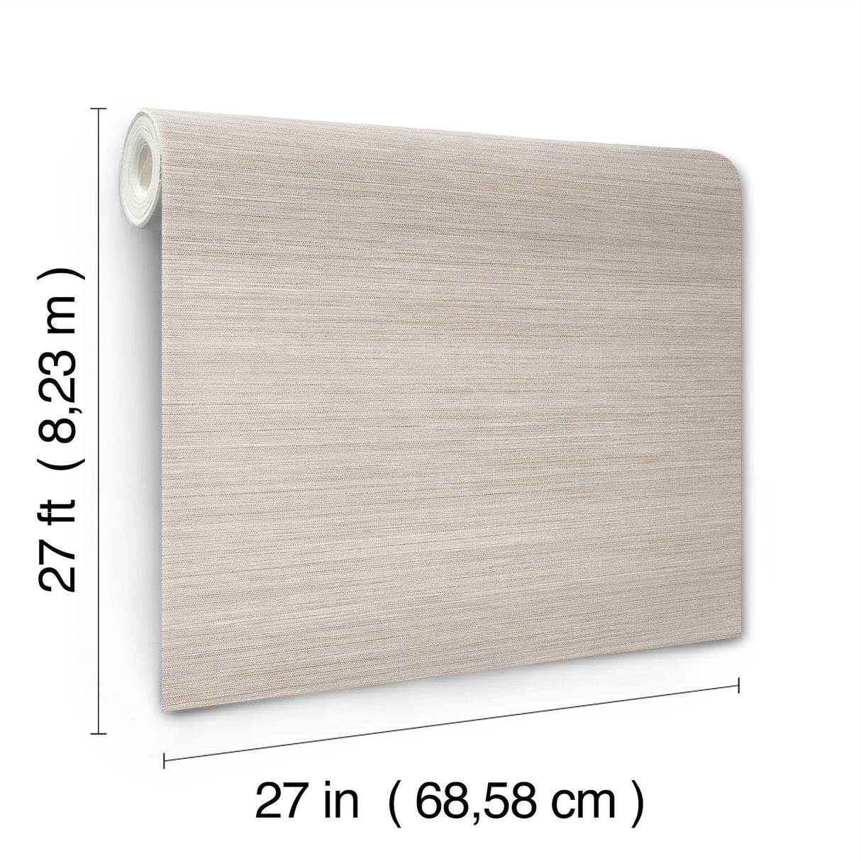 York Wallcoverings UW1031N Mystic Taupe Faux Grasscloth Wall