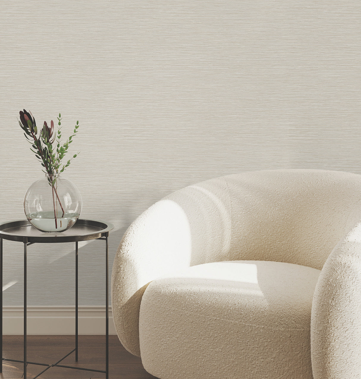 York Wallcoverings UW1069N Oasis Brass Faux Grasscloth Wallp