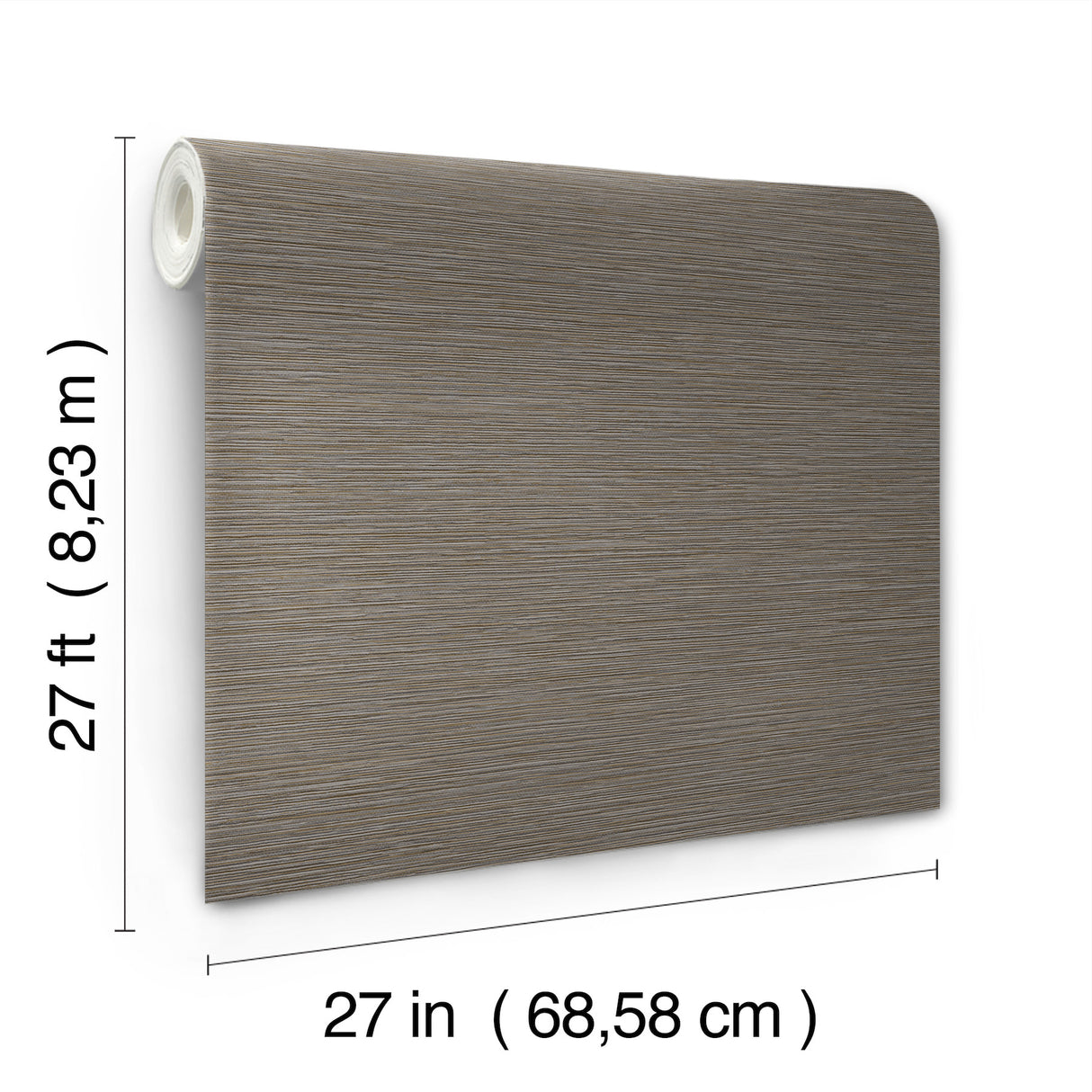 York Wallcoverings UW1072N Oasis Charcoal Faux Grasscloth Wa