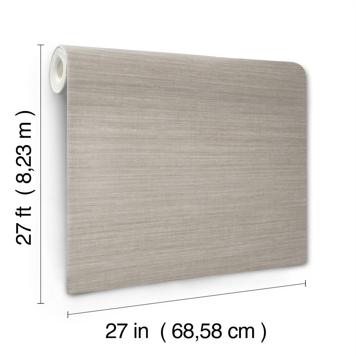 York Wallcoverings UW1102N Silk Essence Neutral Faux Fabric