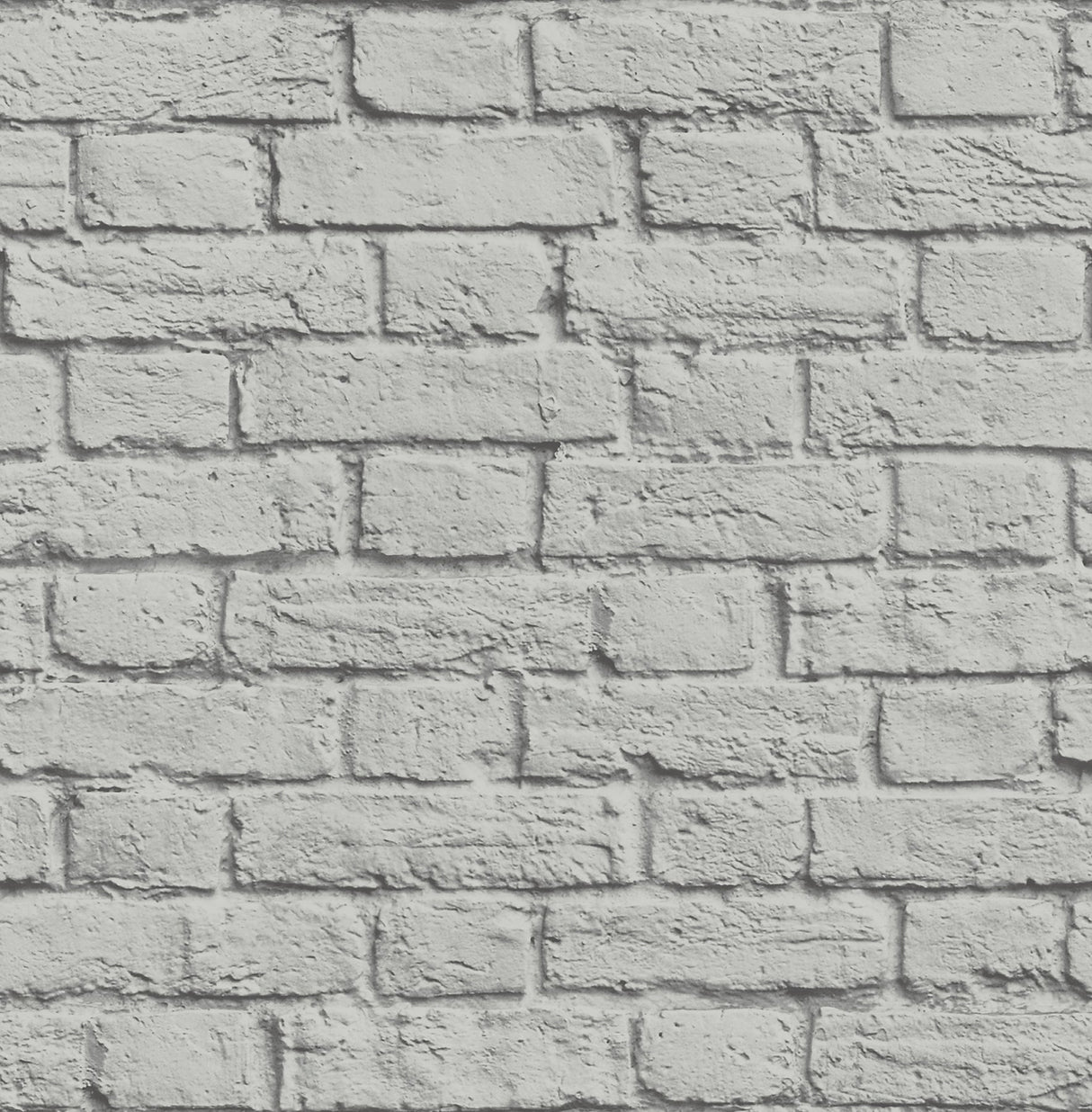 Brewster UW24764 Cologne Grey Painted Brick Wallpaper