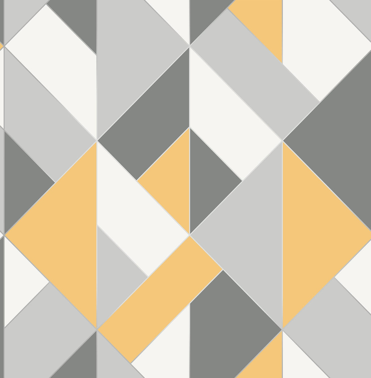Brewster UW24781 Delano Yellow Structured Geo Wallpaper