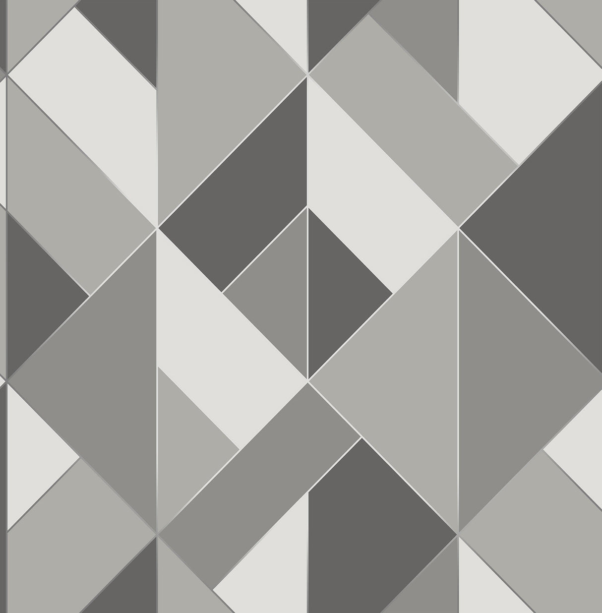 Brewster UW24784 Delano Grey Structured Geo Wallpaper
