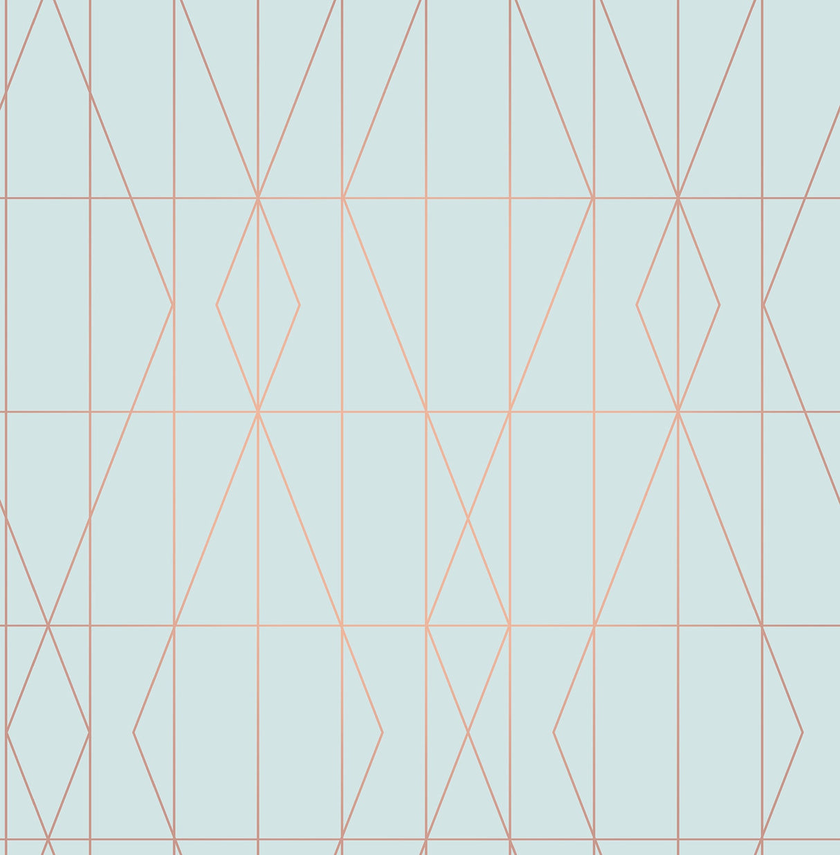 Brewster UW24785 LeVeque Light Blue Deco Diamond Geo Wallpaper