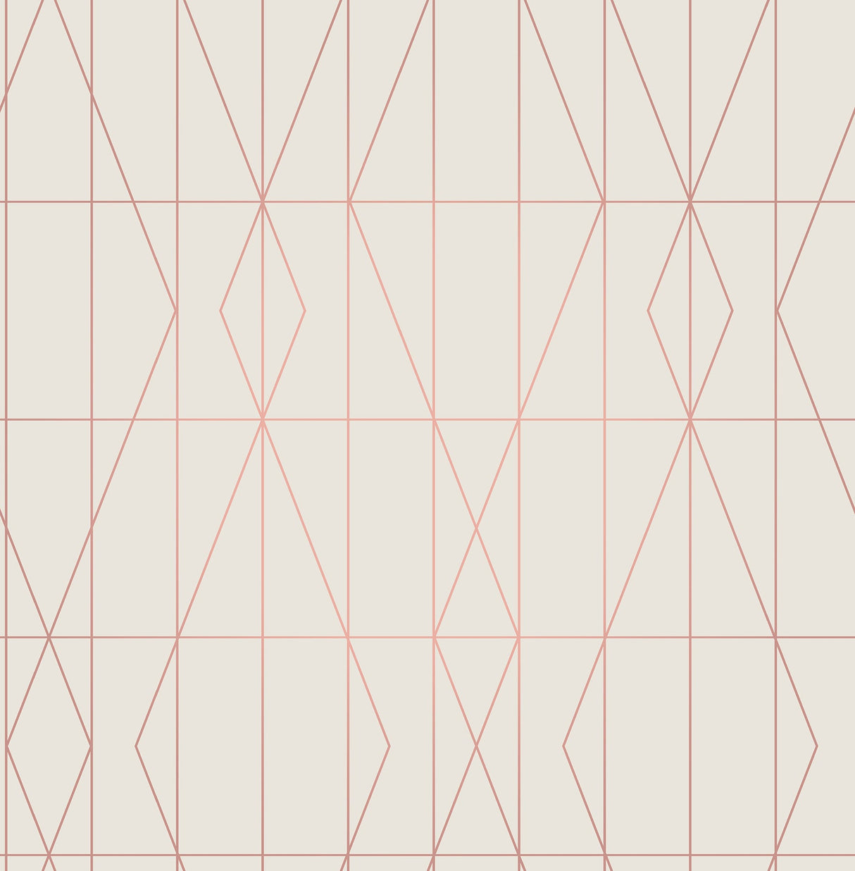 Brewster UW24787 LeVeque Cream Deco Diamond Geo Wallpaper